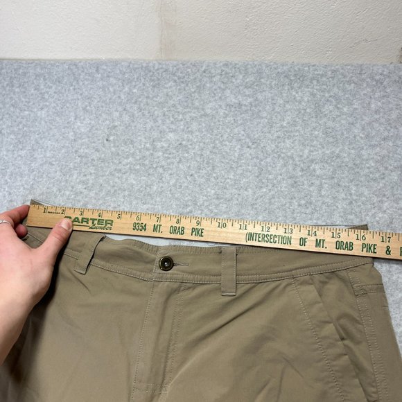 Mountain Hardwear Pants Mens 32x29 Brown Cargo Nylon Outdoor Hiking Straight - Picture 4 of 11